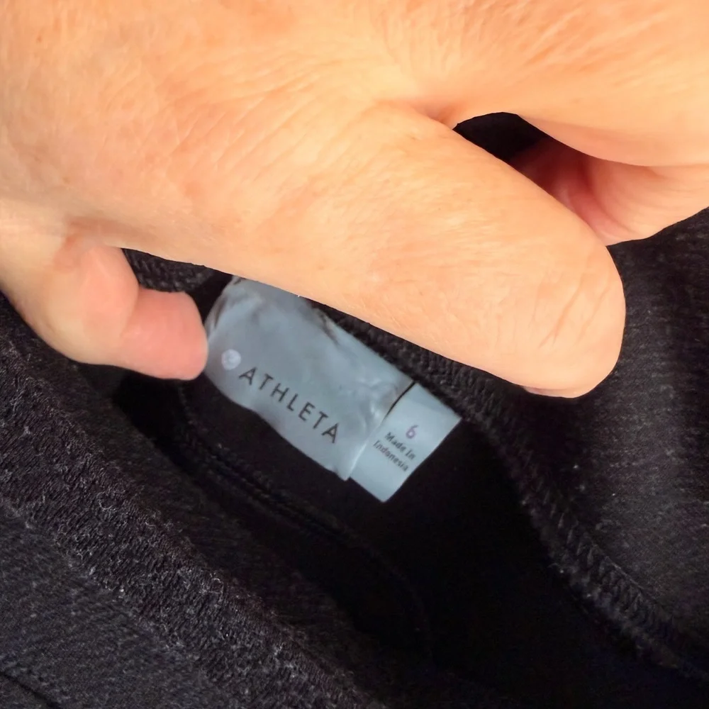 Athleta ponte twill Classic Black Skirt in charcoal sz6